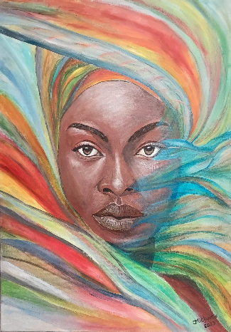 "African Woman" 50x70 cm (on canvas) completed 03.12.25 "African Woman" 50x70 cm (on canvas) completed 03.12.25